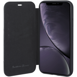 Case Ferrari Quilted Genuine Leather Flip Case for Apple iPhone XR, Black