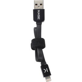 C&acirc;ble Lightning Plat vers USB (0.2m), Noir de Jais