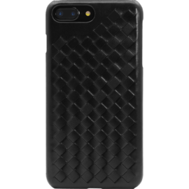 Case Treccia Genuine Leather Case for Apple iPhone 6 Plus/6s Plus/7 Plus/8 Plus, Satin Black