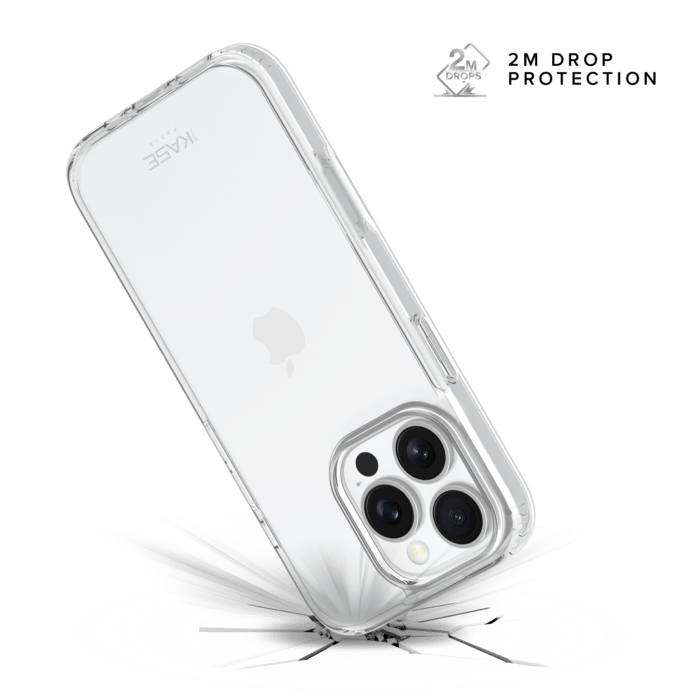 Coque hybride invisible fabriqu&eacute;e &agrave; 83 % de plastique recycl&eacute; pour Apple iPhone 16  Pro Max, transparente