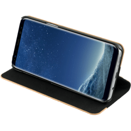 Coque Clapet pour Samsung Galaxy S8+, Marron & Bois De Cerisier Naturel