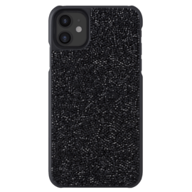 (O)Coque Bling Strass pour Apple iPhone 11, Minuit Noir