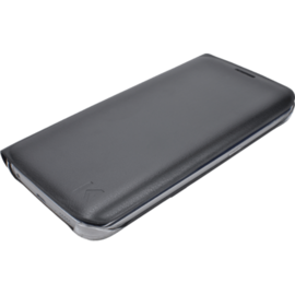 Etui &agrave; clapet pour Samsung Galaxy S6 Edge, Noir Cosmos