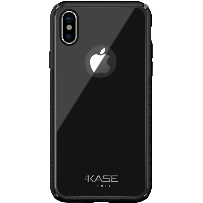 Coque en verre pour Apple iPhone X/XS, Gris Sid&eacute;ral