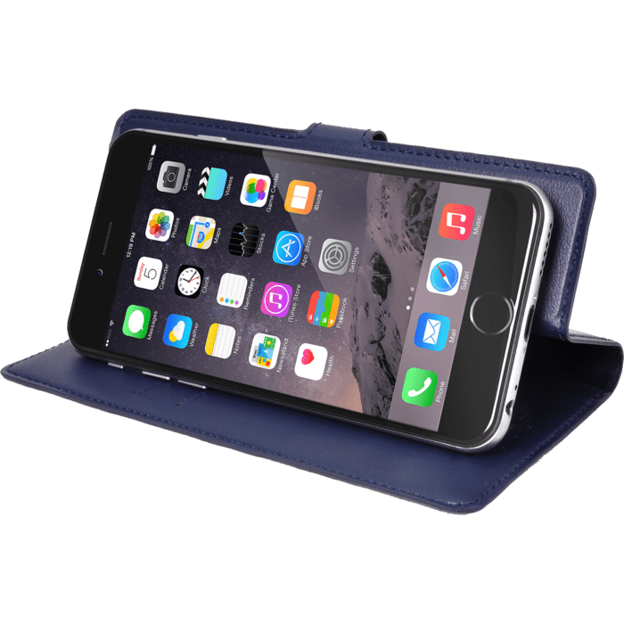 Coque clapet Universelle pour Smartphone (jusqu &agrave; 4.7 pouce), Bleu Marine