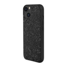 Coque Bling Strass pour Apple iPhone 14, Minuit Noir