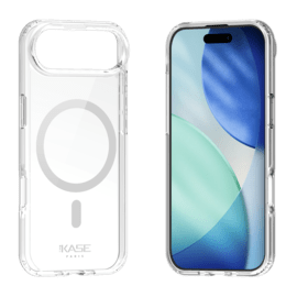 Coque antibact&eacute;rienne antichoc magn&eacute;tique invisible Fabriqu&eacute; Avec du 75% Plastique Recycl&eacute; pour Apple iPhone Air, Transparente