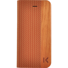 Case Flip case for Apple iPhone 5/5s/SE, Brown & Natural Cherry Wood