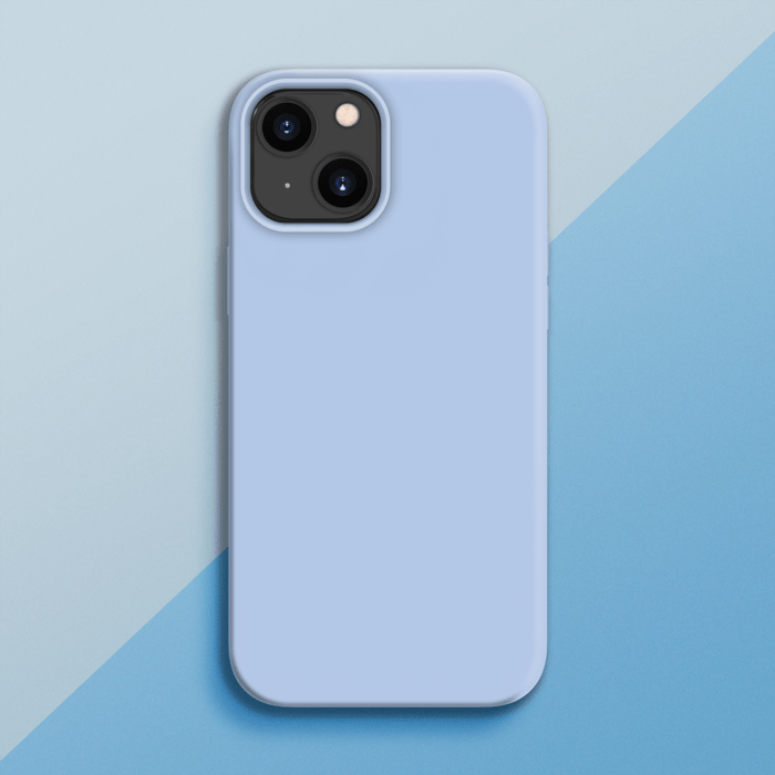 Coque antichoc en gel de silicone doux pour Apple iPhone 13, Bleu Lilas