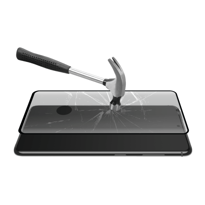 Protection d'&eacute;cran en verre tremp&eacute; Bord &agrave; Bord Incurv&eacute; pour Samsung Galaxy S21 Ultra 5G, Noir