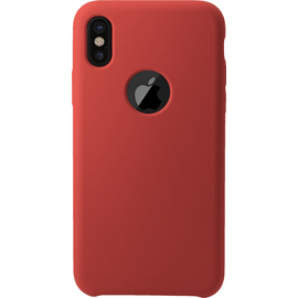 Soft Gel Silicone Case for Apple iPhone X/XS, Fiery Red