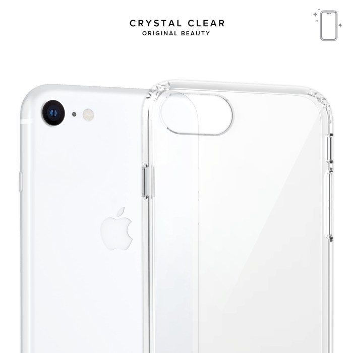Coque hybride invisible pour Apple iPhone 6/6s/7/8/SE 2020/SE 2022, Transparente