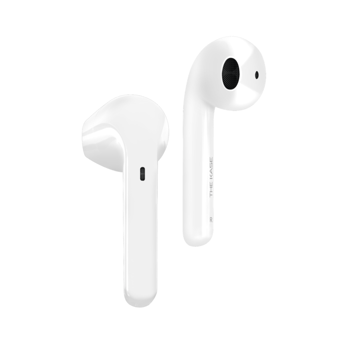 &Eacute;couteurs sans fil Sonik Lite On-Ear avec bo&icirc;tier de chargement, Blanc brilliant