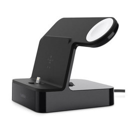 Case Dock de charge Iphone et Apple swatch noire