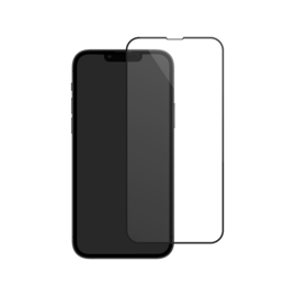Protection d'&eacute;cran en verre tremp&eacute; (100% de surface couverte) pour Apple iPhone 13 mini, Noir