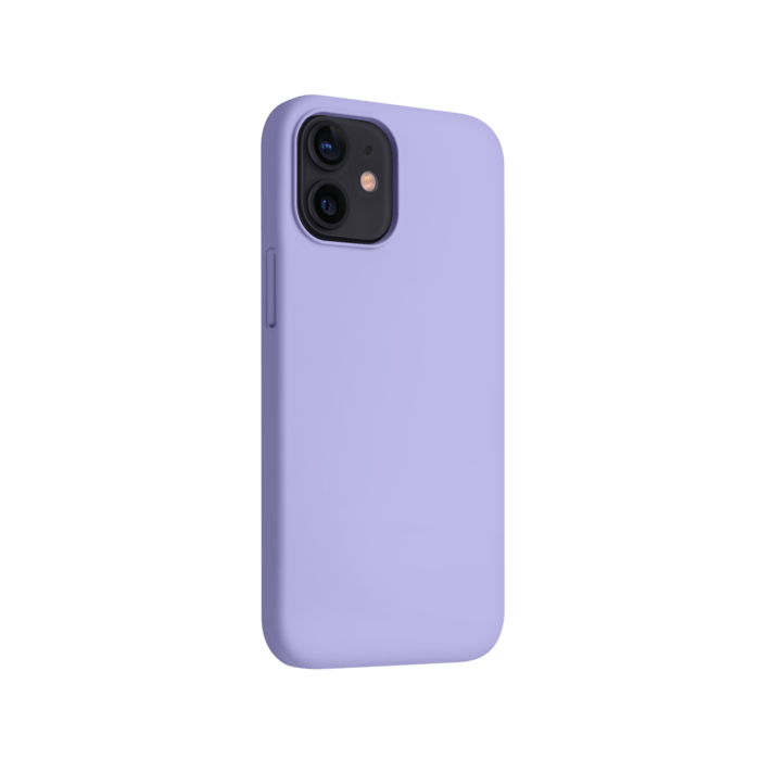 (O) Coque antichoc en gel de silicone doux pour Apple iPhone 12 mini, Violet Lilas