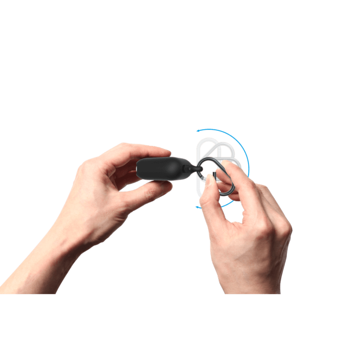 Airpod Waterproof Hang Case noir