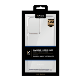 Coque hybride invisible pour Samsung Galaxy Note20 Ultra, Transparente
