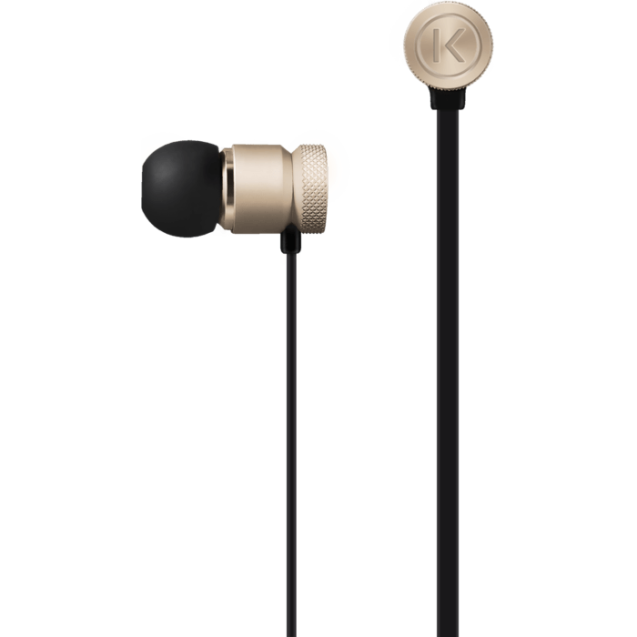 &Eacute;couteurs intra-auriculaires &agrave; isolation&nbsp;phonique&nbsp;haute fid&eacute;lit&eacute;, Or champagne