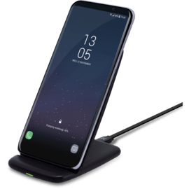 Ultra Slim Universal Quick Qi Wireless Charging Stand (Quick Charge-10W), Black