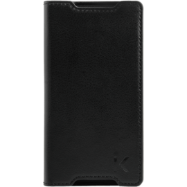 Coque Clapet Slim avec Stand pour Sony Xperia Z5 Compact, Noir