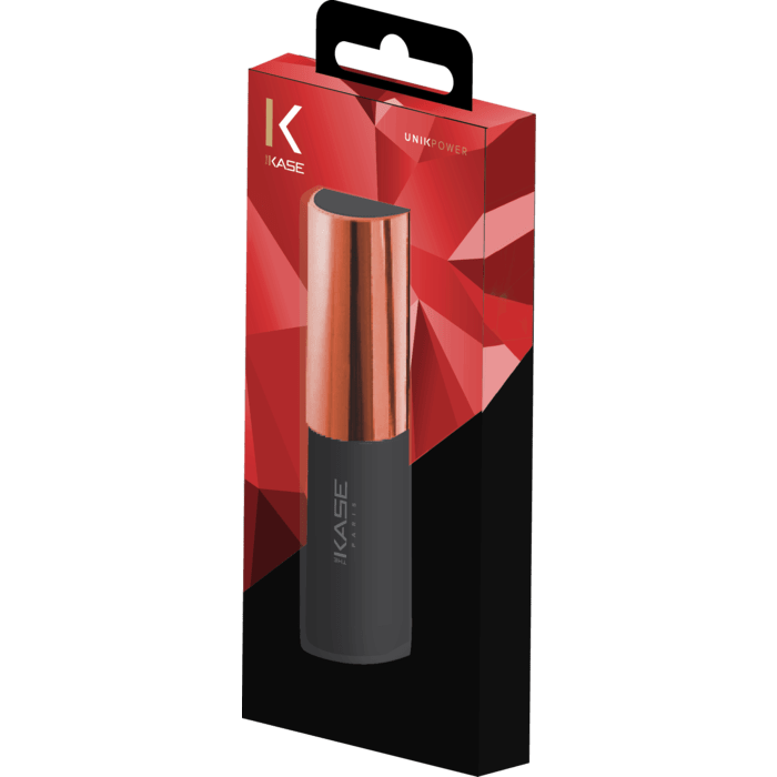 Batterie externe Gloss 3000mAh, Rouge Hollywood