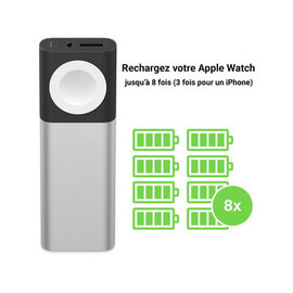 Batterie de secours 6700 mAh  pour Apple Watch et Smartphones