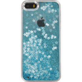 Bling Bling Coque Paillet&eacute;e pour Apple iPhone 5/5s/5C/SE, Bleu Neige