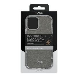 Coque hybride &eacute;tincelante invisible GEN 2.0 pour Apple iPhone 14 Plus, Transparente
