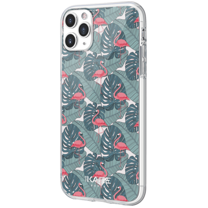 Coque hybride Flamant rose tropical pour Apple iPhone 11 Pro Max