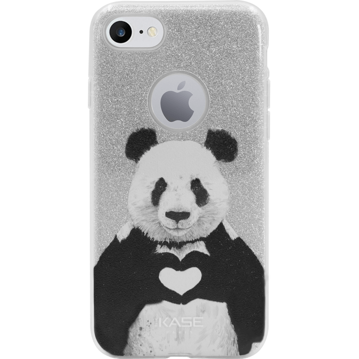 Panda Sparkly Glitter Slim Case for Apple iPhone 7