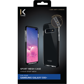 Coque Sport Mesh pour Samsung Galaxy S10+, Noir de jais