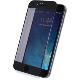 Protection d'écran en verre trempé avec Anti-lumière bleue (100% de surface couverte) pour iPhone 7, Noir