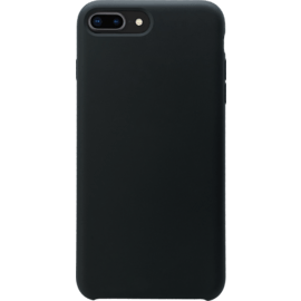 (Edition spéciale) Coque en gel de silicone doux pour Apple iPhone 7/8 Plus, Noir satin
