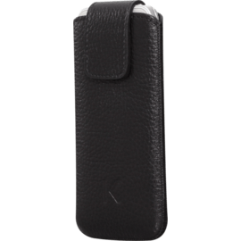 Etui Automatique pour Apple iPhone 4/4S, cuir de Veau Shrunken Noir