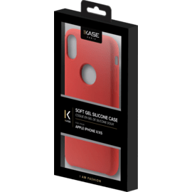 Soft Gel Silicone Case for Apple iPhone X/XS, Fiery Red