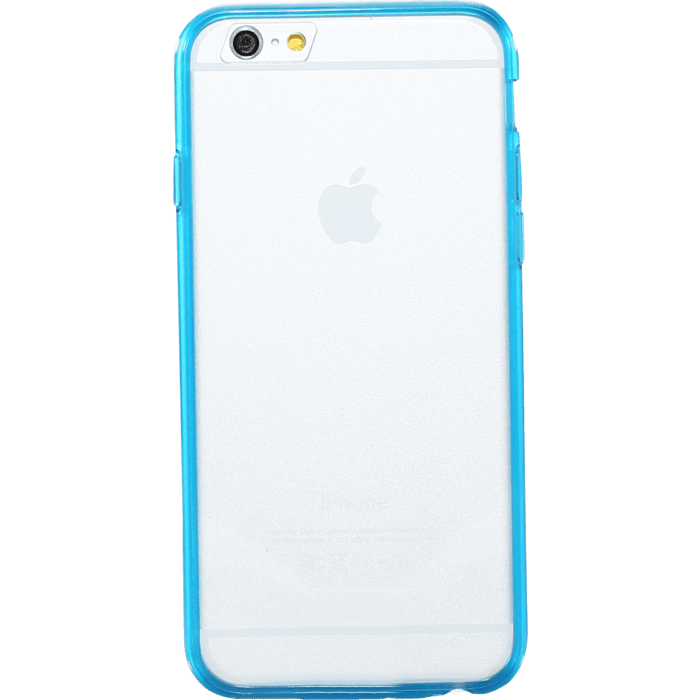 Coque slim transparente pour Apple iPhone 6/6s, Bleu