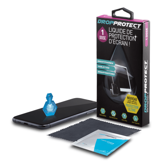 DropProtect Liquide de Protection d'&eacute;cran pour smartphones, tablettes et montres connect&eacute;es (1 dose)
