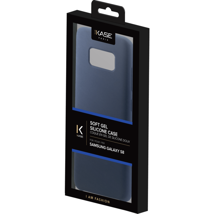 Coque en Gel de Silicone Doux pour Samsung Galaxy S8, Bleu Marine