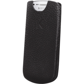 Etui avec Pochettes CB pour Samsung Galaxy S3 mini, cuir de Veau Shrunken Noir