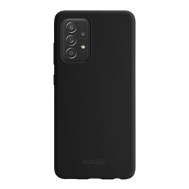 Coque en Gel de Silicone Doux pour Samsung Galaxy A52 4G/A52 5G/A52s 5G 2021, Noir satin