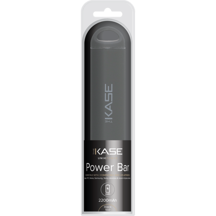 PowerBar, 2200 mAh, Noir Mat