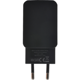 Chargeur Universel Double USB (EU) 3.4A, Noir de Jais