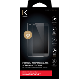 Protection d'&eacute;cran premium en verre tremp&eacute; pour Huawei Honor 7, Transparent