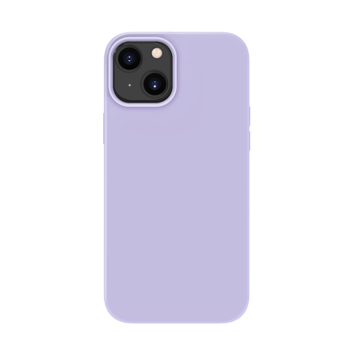 Custodia morbida antiurto in silicone gel per Apple iPhone 13, viola lilla