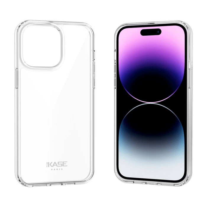 Coque hybride invisible pour Apple iPhone 14 Pro, Transparente