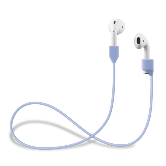 Morbido gel di silicone con clip automatica magnetica Cinturino Apple  AirPods / AirPods Pro, blu lilla | The Kase