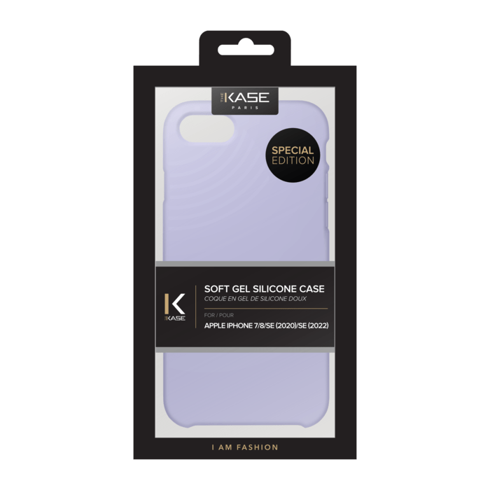 (Special Edition) Coque en Gel de Silicone Doux pour Apple iPhone 7/8/SE 2020/SE 2022, Violet Lilas