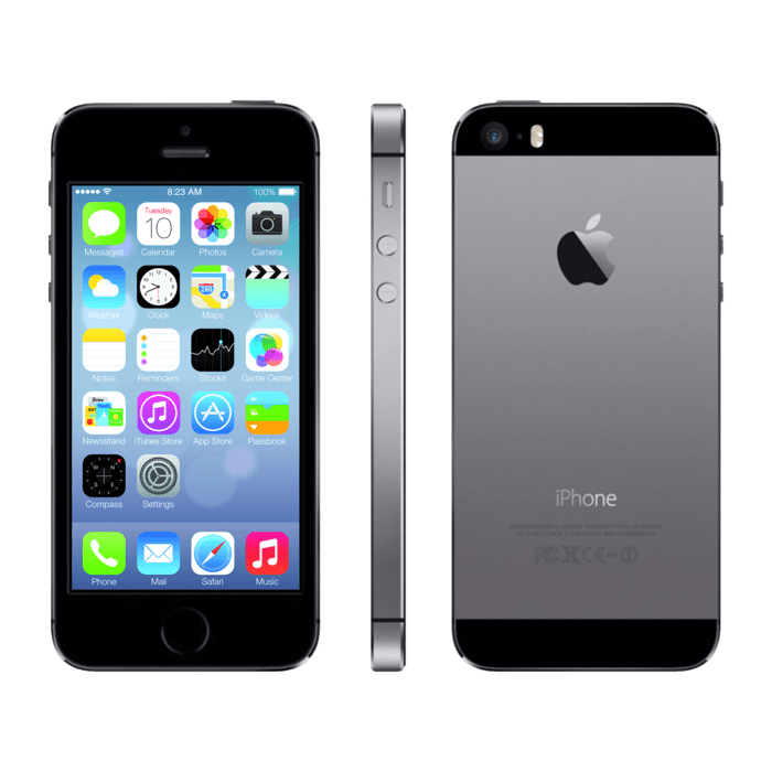 iPhone 5s reconditionné 32 Go, Gris sidéral, SANS TOUCH ID, débloqué