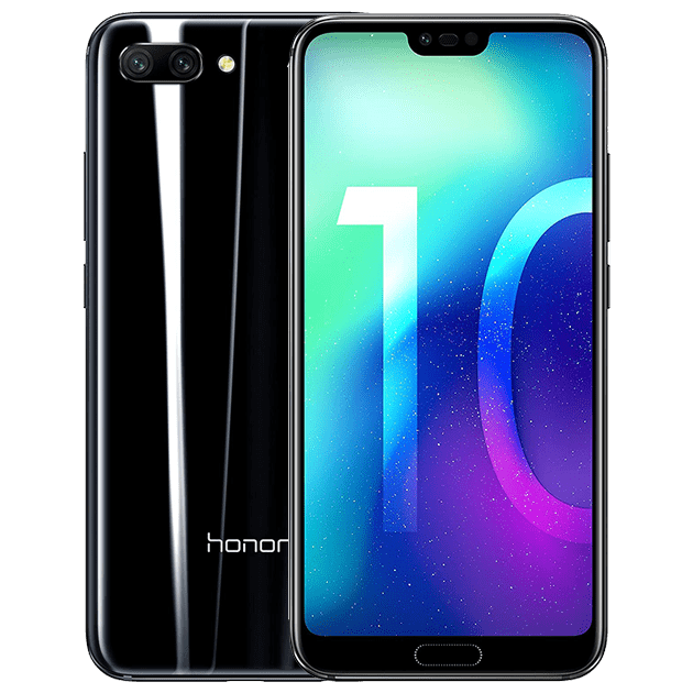 Honor 10 reconditionn&eacute; 64 Go, Noir, d&eacute;bloqu&eacute;